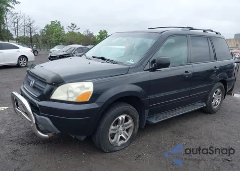 2004 Honda Pilot Ex-L from USA, damaged, VIN 2HKYF18644H613571